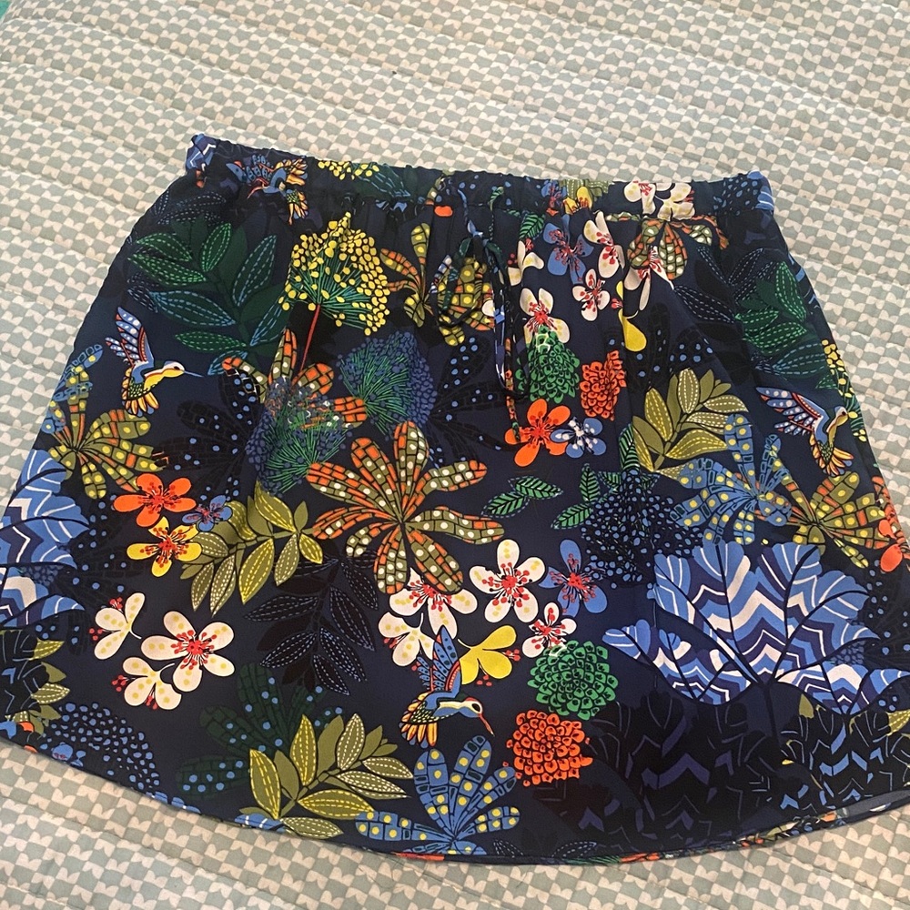 LOFT Vibrant Floral Mini Skirt - Multicolor